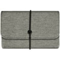 thumbnail image 6 of Fintie PU Leather Storage Pouch Bag Electronics Organizer Case for MacBook Charger/Apple Magic Mouse 2 1 / Power Adapter/External Hard Drive/Solid State Drive/Power Bank/Cables, Denim Gray, 6 of 7