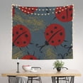thumbnail image 2 of Xecao Ladybug patten Tapestry 60x51 Inches Wall Hanging Poster Tapestry for Living Room Bedroom Home Decor, 2 of 6