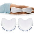 thumbnail image 4 of AMONIDA Knee Pillow,Heart Shaped Leg Pillow Memory Foam Breathable Pressure Fatigue Pain Relief For Back Knee Leg Support,Pressure Relief Pillow, 4 of 7