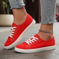thumbnail image 2 of YLYL Women's Men's Canvas Sneakers Low Top Lace up Rubber Sole Lightweight Fashion Casual Walking Shoes, 2 of 8