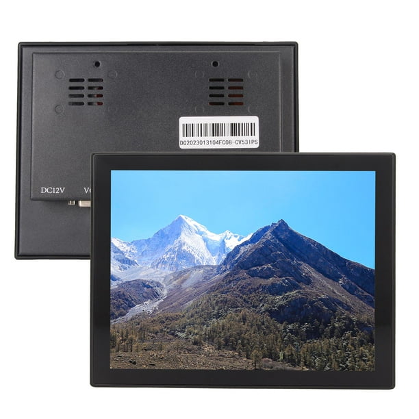 Mini Monitor LED, Monitor De Pantalla Táctil LED Con Puerto VGA De Soporte 4:3 De 8 Pulgadas Para Supermercado