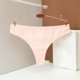 thumbnail image 4 of Gibobby Ropa interior bikini elástica para mujer Tanga cómoda sin costuras para yoga y fitness para mujer(Rosa，Talla única), 4 of 5