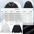 thumbnail image 3 of Mens Shirts Men’s Fall Winter Shirts Lapel Collar Button Up Pullover Long Sleeve Loose Fit Sweatshirts 2025 Classic Texture Tops, 3 of 8