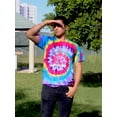 thumbnail image 2 of Optical Waves Techno Style Tie Dye Spiral Men -Image by Shutterstock, Male XX-Large, 2 of 4