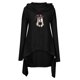 thumbnail image 2 of Gibobby Sudadera mujer, Sudadera de forro polar con capucha para mujer, de gran tamaño, casual, para parejas, con capucha, de manga larga(Negro,XG), 2 of 3