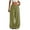 Army Green, variant on Wide Leg Pants Woman Casual High Waist Gauze Pants Flowy Wide-Leg Cotton Linen Trousers Plus Size Loose Fit Solid Color Drawstring Pants Army Green M