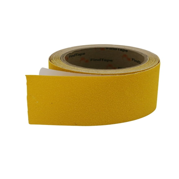 FindTape AST-35 Premium Anti-Slip Non-Skid Tape [Colors, 60 grit]: 2 in. x 10 ft. (Yellow)