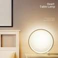 thumbnail image 3 of 9.75 Inches Circular LED Bedroom Table Lamp Dimmable  Decorative Night Light Touch Sensitive Desk Light for Study Room Bedside Living Room, 3 of 10