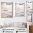 thumbnail image 4 of Designart "Beige Pink Minimalism Tranquil II" Nautical & Beach Canvas Print, 4 of 5