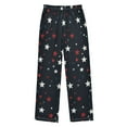 thumbnail image 2 of FORMRS Kids Pajama Pants with Pockets Size 11-12Y Boys Lounge Sleep Bottoms, Blue Stars Pattern, 2 of 8