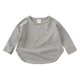 thumbnail image 2 of Gibobby Blusas Para Niñas Elegantes Niños Niño Bebé Unisex Primavera Otoño Sólido Manga Larga Camiseta Tops Ropa Interior （Gris， 3-4 Años), 2 of 4