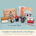 thumbnail image 4 of ComfiTime Crochet Kit for Beginners to Intermediate – Amigurumi Starter Kit w/ Video Tutorials & Step-by-Step Instructions, Complete Animal Craft Accessories for Adults, Kids, Red Panda/Raccoon/Fox, 4 of 13