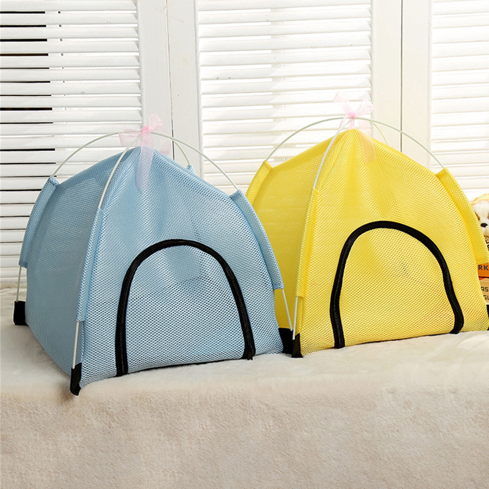 Tent Bed for Indoor Small Dogs Shelter Bed House Teepee Tent Bed Photo Props Gift Pet Teepee