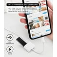 thumbnail image 3 of Innotech Adaptador Lightning Macho a USB Hembra (Certificado Apple MFI), Cable OTG y Cargador para iPhone 14/13/12/11, iPad air, Cámara, Memoria USB, Unidad Flash, Convertidor, Divisor de Carga, 3 of 9