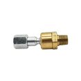 thumbnail image 3 of Interstate Pneumatics FBS404 1/4" MPT Brass Fitting with 1/4" FPT Steel Swivel Adapter, 3 of 8