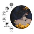 thumbnail image 3 of JUNZAN Elegant Lady With Hat Spare Tire Cover Wheel Protector for Truck SUV Trailer Camping Rv Tire Covers-14 inch, 3 of 8
