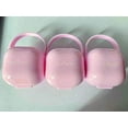 thumbnail image 3 of purifyou Pacifier Case & Nipple Shield Case Set of 3, Dishwasher-Safe, Lightweight & Portable Breast Shield Pacifier Storage Box for Diaper Bag, Travel Bag, & Stroller in Misty Pink, 3 of 4