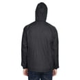 thumbnail image 4 of UltraClub 8925 Men's Solid 1/4-Zip Hooded Pullover Pack-Away Coat, 4 of 4