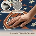 thumbnail image 6 of ODIKA Crest With Distressed Star And Pennant Accents Football Vintage Helmet Playful Non-Slip Chair-Friendly for Home Office, Gaming Room, Under Desk, 6 of 7
