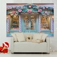 thumbnail image 5 of Gumesh Christmas Tree Snow Scene Tapestry - 39"x47" Holiday Photo Backdrop | 3D Embroidery & Faux Snow for Indoor/Outdoor Parties, 5 of 6