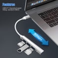 thumbnail image 3 of 4-Port USB Hub 3.0, EEEkit 5Gbps High-Speed USB 3.0 Type C Splitter for Laptop, Portable USB Hub Compatible with iMac Pro, MacBook Air, Mac Mini/Pro, Surface Pro, PC, USB Flash Drive, Mobile HDD-2Pcs, 3 of 9