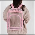 thumbnail image 2 of Clear Backpack, Stadium Approved Transparent Bookbag with 4 Pockets, Heavy Duty See Through Backpack for School Work Travel Concerts, 2 of 7