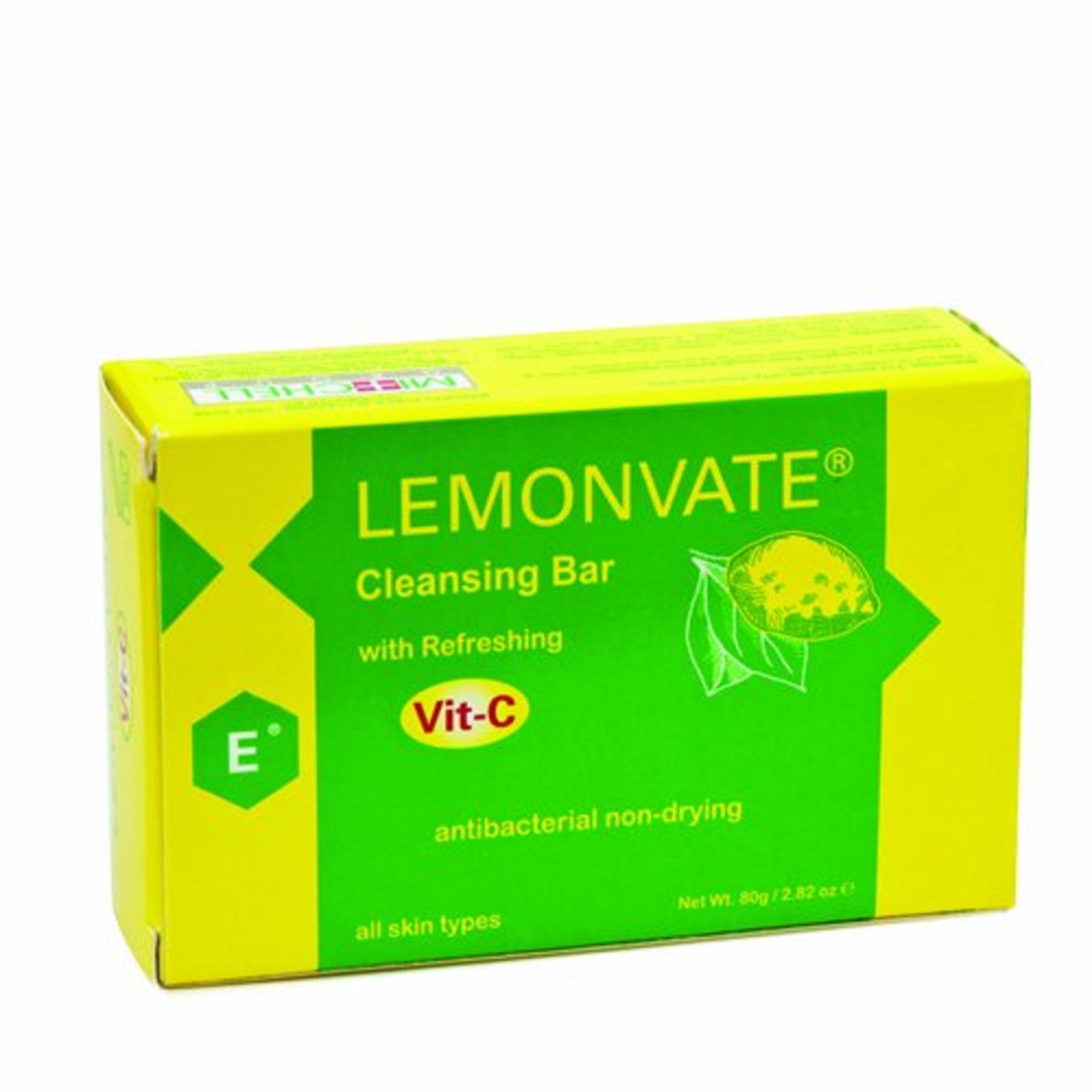 Lemonvate Antibacterial Bath & Body Bar Soap with Vitamin C 80g Daily