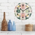 thumbnail image 3 of Yayeee 10" Wall Clock Battery Operated Quartz Round Silent Non-Ticking Home Decor, Beige Abstract, 3 of 6