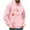 Pink, variant on DecSea Mens Hooded Sweatshirt Long Sleeve Casual Corduroy Drawstring Pullover Hoodies with Pocket