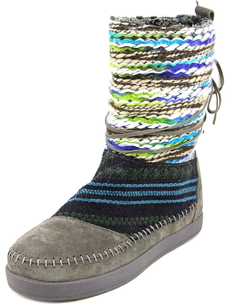Toms Nepal Boot Women Round Toe Suede Multi Color Winter Boot