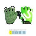 thumbnail image 3 of Naiovety BOODUN Fshion Guantes de ciclismo Gel Bicicleta Carreras Deporte Carretera Montaña Medio dedo Transpirable Fitness Mitten Guantes de ciclismo Ciclismo Verde L Naiovety HW4060-11, 3 of 5