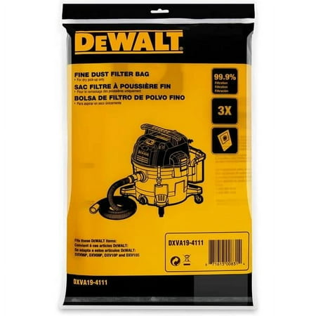 

DEWALT 3-Count 6-10 Gallon Fine Dust Bag