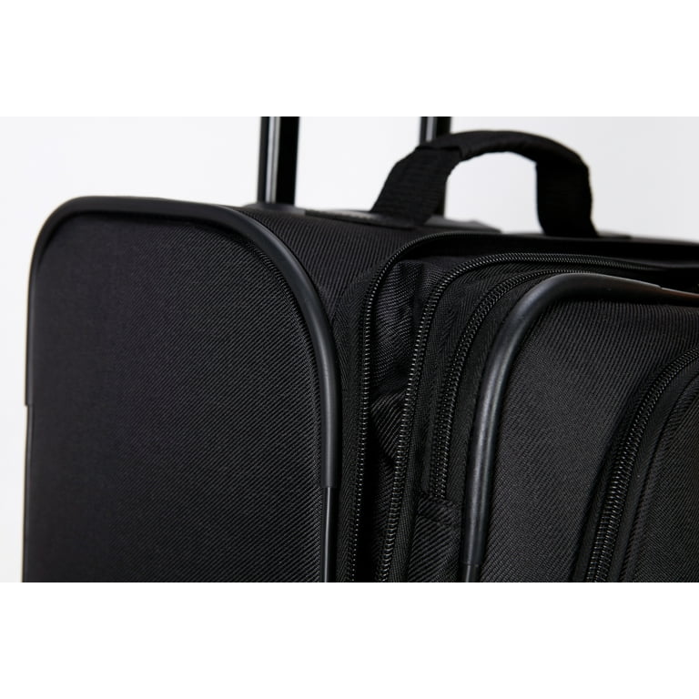 Protege 5-Piece Softside Spinner Luggage Set, Black