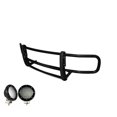 thumbnail image 1 of Black Horse Offroad Grille Guard 17FOTRMA-PLFB SPARTAN; Powder Coated; Black; Steel; Modular; 1-1/2 Inch Diameter; With Brush Guard; Without Skid Plate, 1 of 2