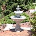 thumbnail image 5 of Sunnydaze Traditional Gray Mediterranean Reinforced Concrete 3-Tier Outdoor Water Fountain, 5 of 12
