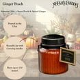 thumbnail image 2 of McCall’s Candles | Ginger Peach | 18 oz Scented Candle | Indulgence Collection | Double-Wick | Grooved Jar | Poured in USA | Warm Spiced Fruit Fragrance, 2 of 4