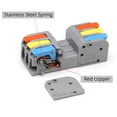 thumbnail image 2 of Mini Quick Wire Connectors Universal Compact Electrical Wiring Connectors Plug-in Conductor Terminal Blocks, 2 of 6