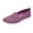 Purple, variant on Mfakffe Womens Breathable Knit Slip On Walking Shoes Lightweight Comfort Flat Sneakers Casual Non-Slip Daily Loafer Shoes