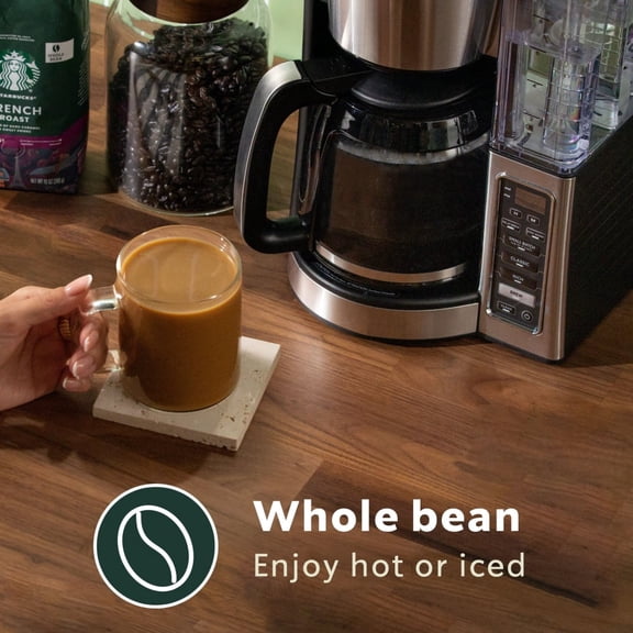 (1 Pack)-Starbucks Pike Place Medium Roast Whole Bean Coffee 18 oz