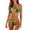 Z004_Dark Green, variant on Bikini Sets for Women Triangle String Bikini Set Color Block Ruffle Trim Two Piece Brazilian Swimsuit Spaghetti Strap Tie Swimwear
