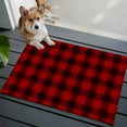 thumbnail image 4 of Christmas Farmhouse Washable Area Rug 2 x 3 ft Classical Red Black Buffalo Plaid, Soft Non Slip Rugs Stain Repellent Indoor Felt Carpet for Living Dining Room Bedroom Home Office, 4 of 9