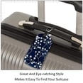thumbnail image 3 of Square 2Pack PU Leather Cherry Blossoms Cruise Luggage Tag with Privacy Cover and Name ID Tag for Travel Handbags Backpacks Luggage Tags, 3 of 6