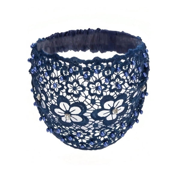 Wide Headbands for Women Non Slip Blossom Hollow Out Headband Accessory Hoop Head Accessories Hairband Soft Head Bands Hair Bands