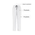 thumbnail image 6 of Men Cargo Scrub Pants Classic Straight Leg Fit Multi Pockets 4 Way Stretch Anti Wrinkle Moisture Wicking, 6 of 7