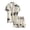 Beige, variant on Men's Hawaiian Matching Set Summer Outerwear Beach 2 Piece Vacation Outfits Tropical print Shirts and Shorts