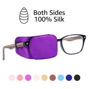 Astropic Eye Patch Medical | Silk Eye Patch for Adults Kids | Eye Patch for Glasses | Over Glasses Eyepatch for Lazy Eye, Double Vision, Amblyopia and After Surgery (Medium, Violet)