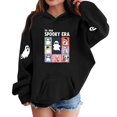 thumbnail image 3 of NEBWOAK Boys Girls Hoodie-Kids Cartoon Ghost Graphic Pullover Hooded Sweatshirt, Black,Size 3-4T, 3 of 5