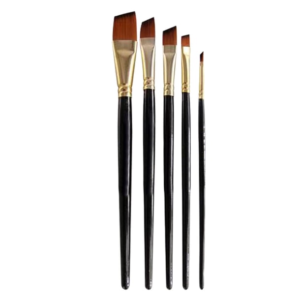 Conjunto de Pintura Acrílica 5 Conjuntos de Pinceles de Pintura Al Óleo, Pinceles de Pintura Acrílica