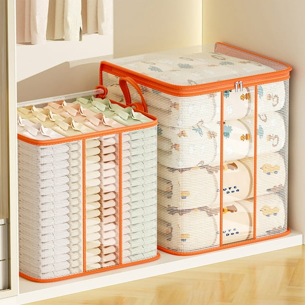 Bolsa transparente de PVC | Gran Capacidad 40–330L | Organizador resistente al polvo, resistente a la humedad y resistente para colchas, chaquetas de plumas, jerséis, juguetes | Cierre de