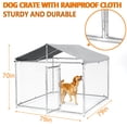 thumbnail image 3 of Dog Kennel, Outdoor Dog Kennels with Roof, Heavy Duty Dog House, Outdoor Pet Pens Dog Crate with Cover, 3 of 7